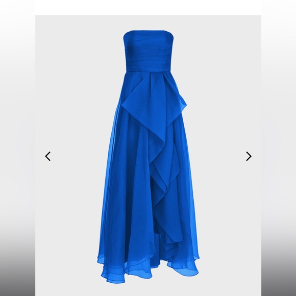 Theia Strapless Evening Gown - Picture 6 of 8